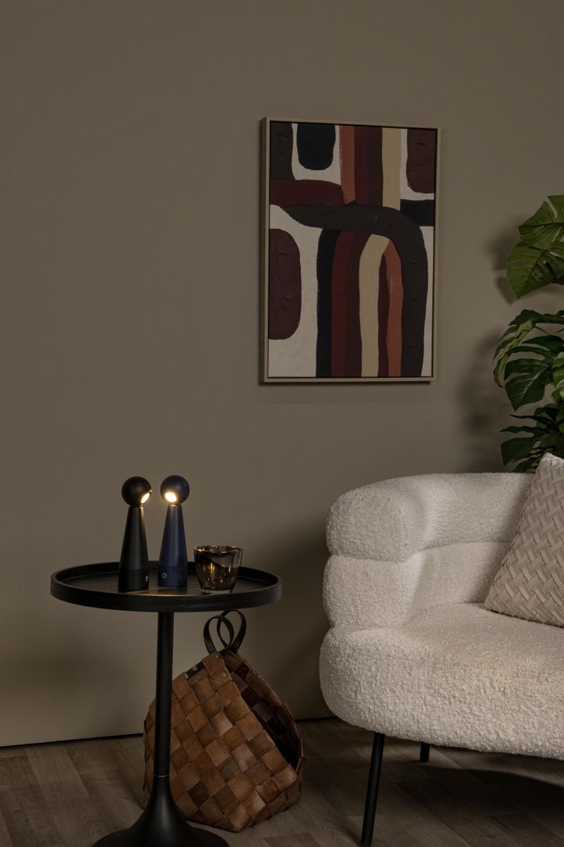 Lucide IPSOS – Nabíjateľná stolová lampa – Batéria/batérie – LED Stlmenie až teplé – 1x3W 3000K/3200K – Čierna